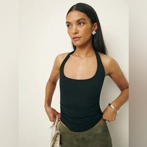 REFORMATION Molly Knit Top Black - Size L